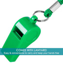 6 Pcs | Coaches Referee Whistles with Lanyards