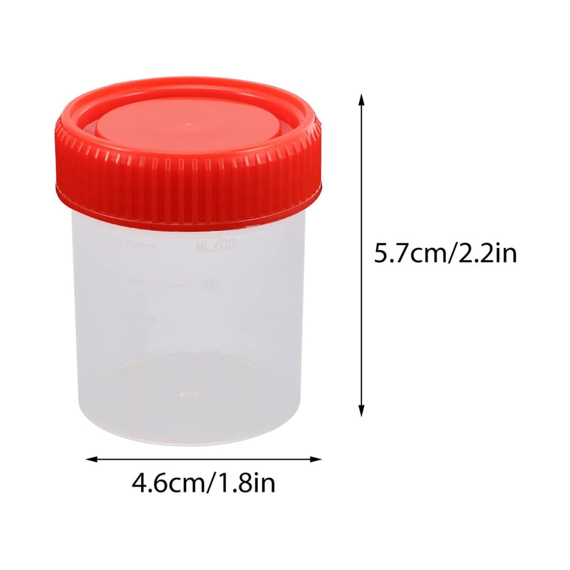 10Pcs | Specimen Cup | Stool Container | 60ML Capacity