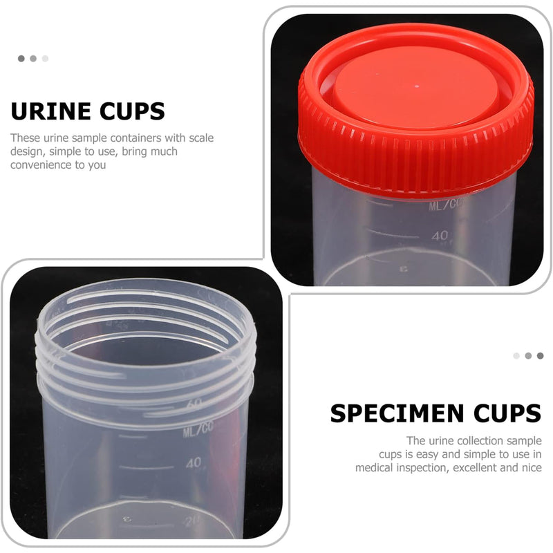 10Pcs | Specimen Cup | Stool Container | 60ML Capacity