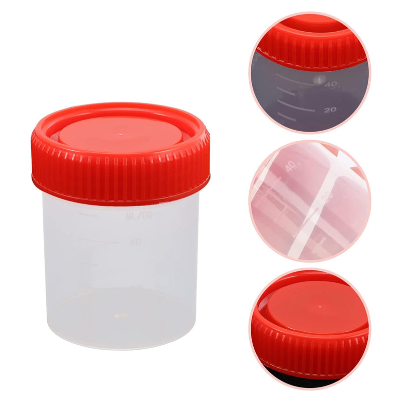 10Pcs | Specimen Cup | Stool Container | 60ML Capacity