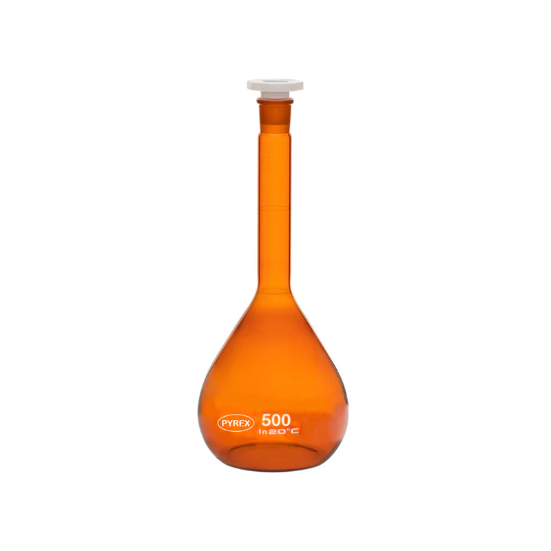 Premium 500ml Class A Volumetric Flask with Polypropylene Stopper