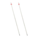 Glass White Mercury Thermometer + Protective Case