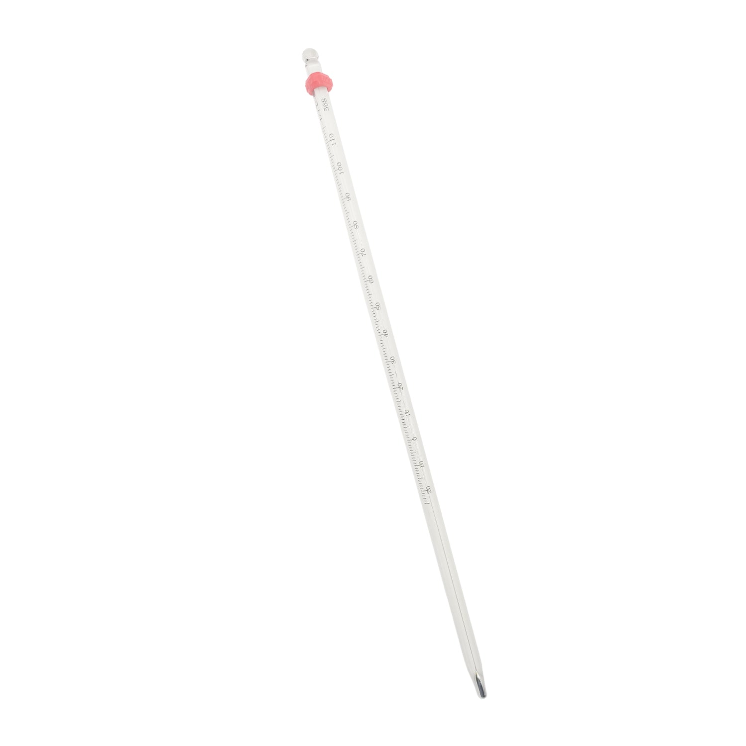 -110℃ to 110℃ Graduated Glass White Mercury Thermometer + Protective C