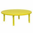 45" Round Plastic Height Adjustable Activity Table