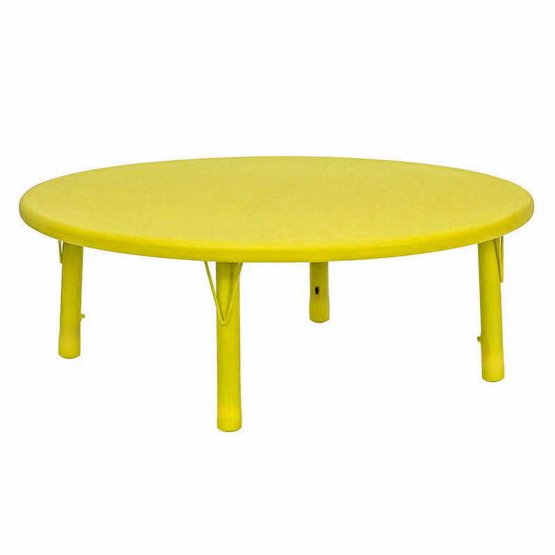 45" Round Plastic Height Adjustable Activity Table