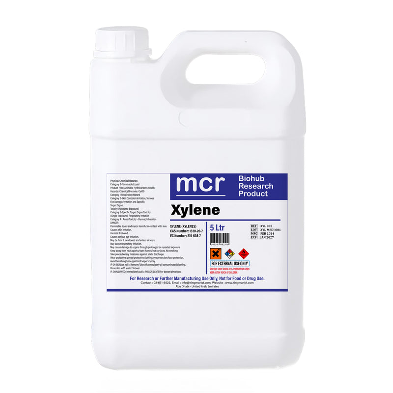 King Mariot Xylene 5 Liter Jerry Can with Superior Lipid Extraction & Paraffin Infiltration