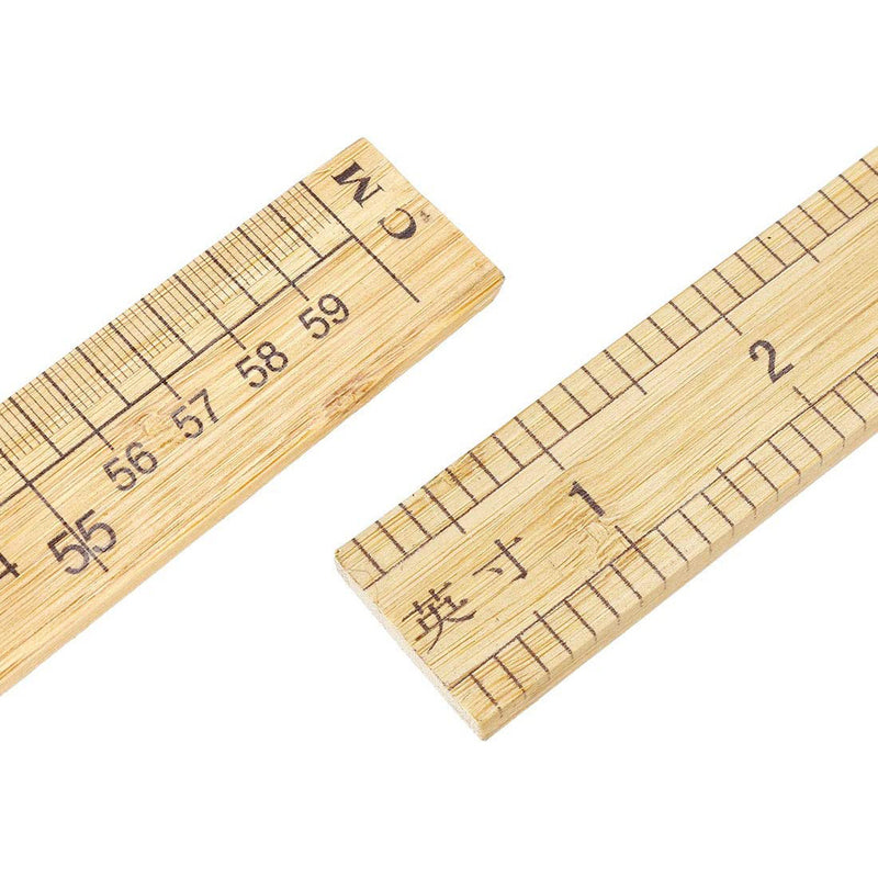 1Pcs Wooden Ruler with mm & inch | 600mm (24 Inch)