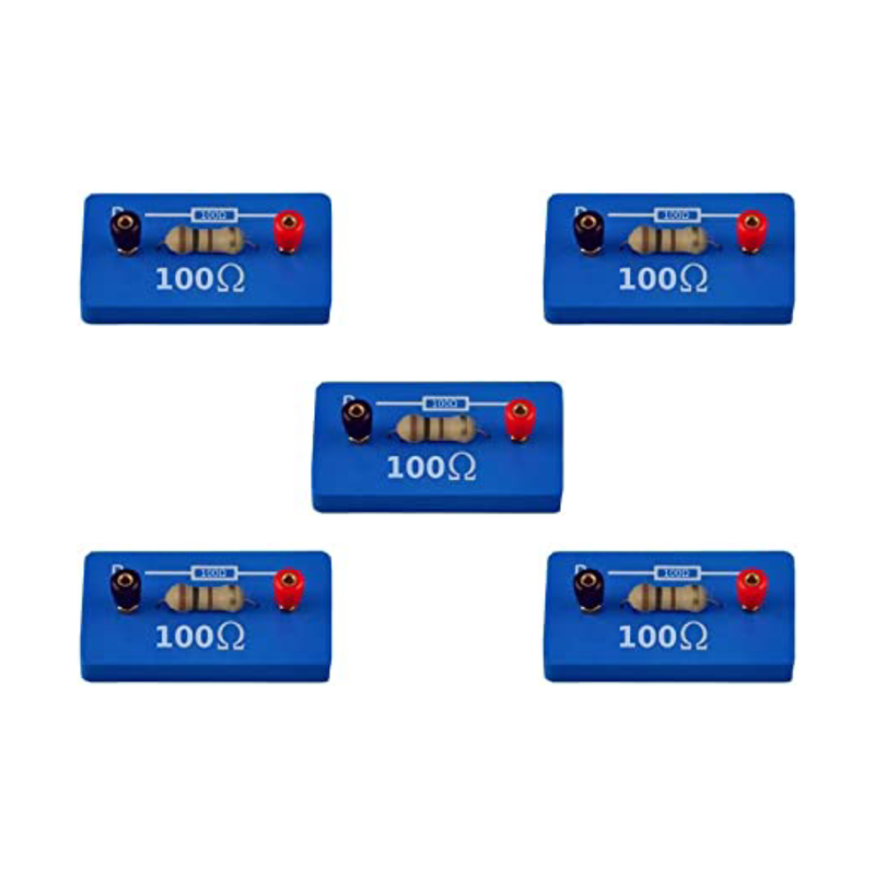 Set of 5 100 Ohms Resistance Coils High Stability