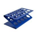 19 Hole Blue Z Shape Metal Test Tube Rack Powder Coated