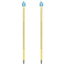 Set of 2 Lab-grade Graduated Glass Mercury Thermometer with Protective Case