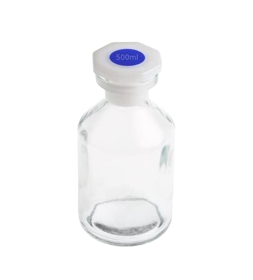 Set of 4 Heavy Duty Reagent Bottle Pack 1000ml, 500ml, 250ml, 100ml Capacity High Grade Borosilicate 3.3