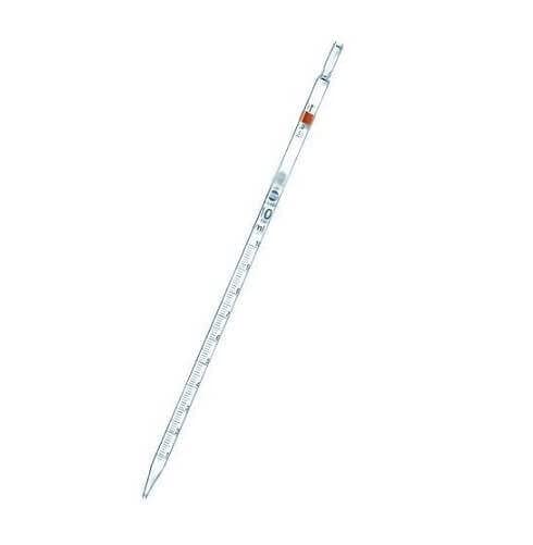 Set of 4 Heavy Duty Glass Graduated Pipette 10ml Capacity.