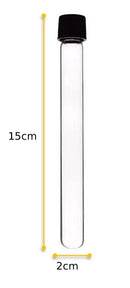 9 pcs Borosilicate Culture Tubes Glass Round Bottom Set