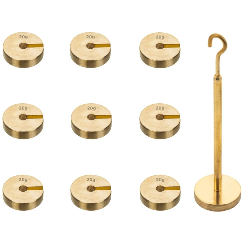 Heavy Duty Slotted Weight Brass Set