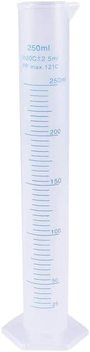 Set of 4 Heavy Duty Graduated Plastic Cylinder