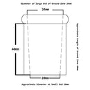 Glass Graham Condenser Coiled with 24/40 Joints Distillation Apparatus