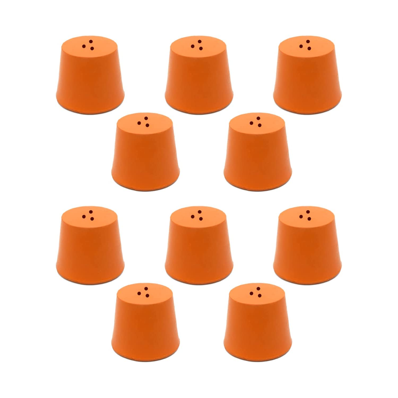 Set of 10 Heavy Duty Stoppers, 3 Holes