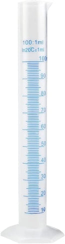 Set of 4 Heavy Duty Graduated Plastic Cylinder