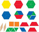 Set of 52 Giant Magnetic Pattern Blocks Classroom