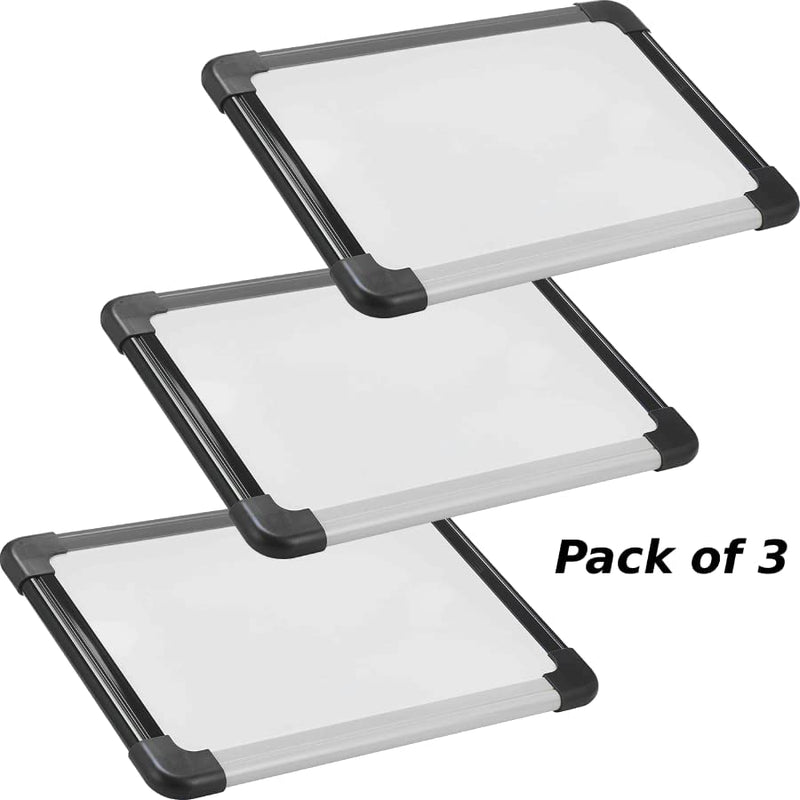 x Double Sided 2 in 1 Heavy Duty White Board Write On/Wipe Off on Front Surface & Cork Board on Backside