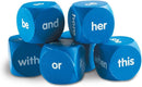 Set of 6 Sight Word Cubes Soft Foam for Children