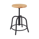 Adjustable Height Swivel Steel Lab Stool