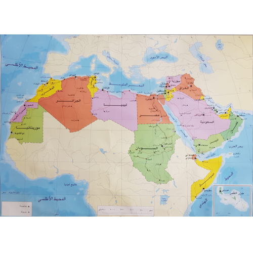 Arabic Nation Map Political