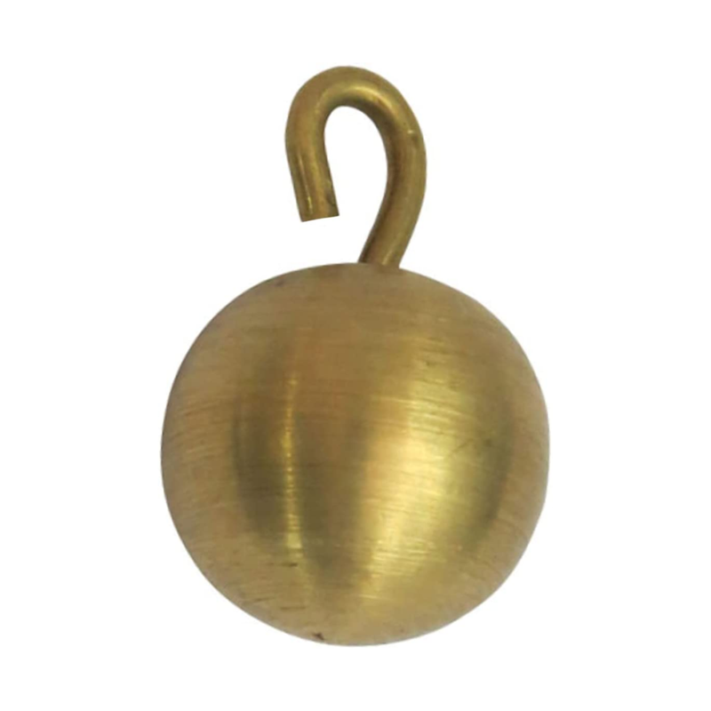 Brass Pendulum Bob ball 1 inch diameter with Hook