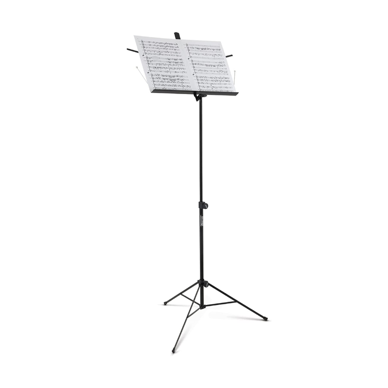 On-Stage SM7122BB Compact Folding Sheet Music Stand with Bag, Black