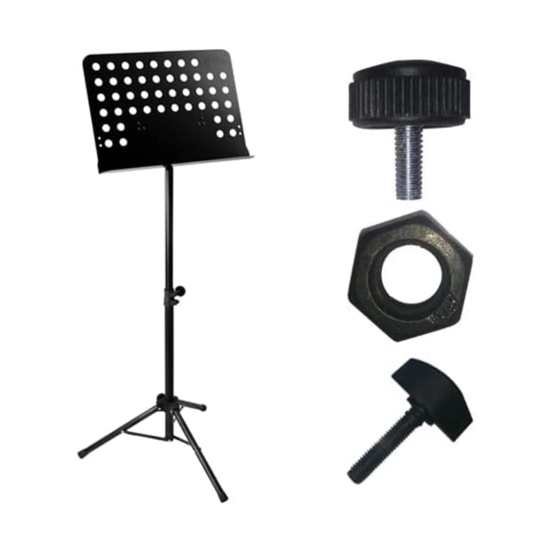 Deluxe Metal Adjustable & Perforated Music Desk Stand Kit