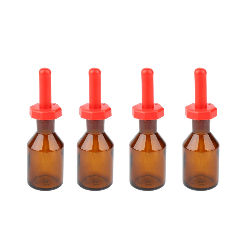 Pack of 4 Laboratory Dropping Bottle