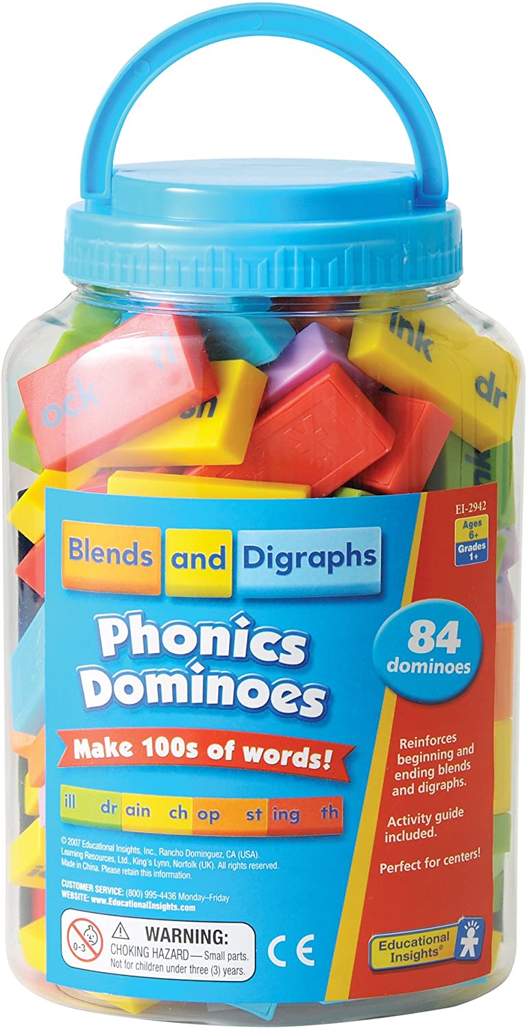 Blends & Digraphs Phonics Dominoes, Set of 84 Dominoes