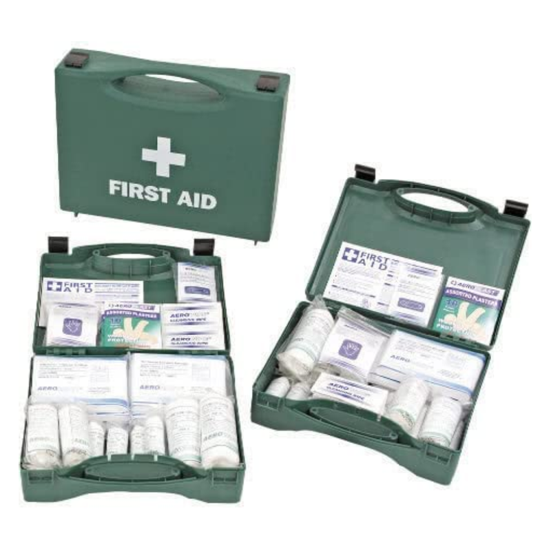 Emergency First Aid Kit – 10 Person Plastic Case