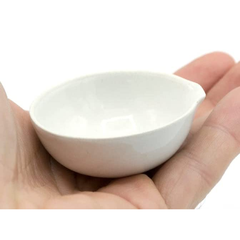 Set of 8 Glazed Porcelain Evaporating Basin dish