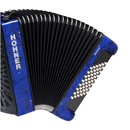 HOHNER PIANO ACCORDONS BRAVO II 48 BLUE A16542 SILENTKEY chromatic piano accordion
