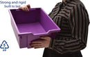 Industrial & Utility Bins Pack of 6 (Plum Purple Color)