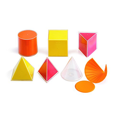 Shape Set 2D/3D Geometric Solids - Set of 6