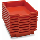 Industrial & Utility Bins Pack of 8 (Flame Red Color)