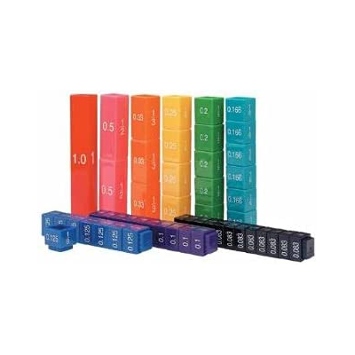 Fraction Tower Equivalency Cubes - Set of 51