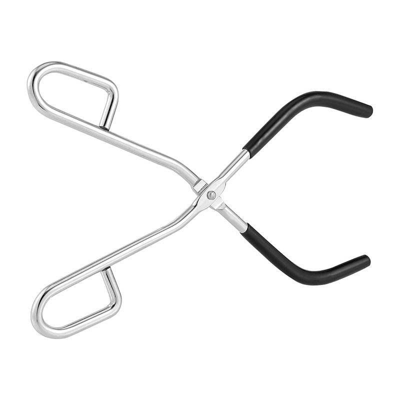 10.2 Inches Chrome Plated Beaker Tongs with Rubber Coated Jaws