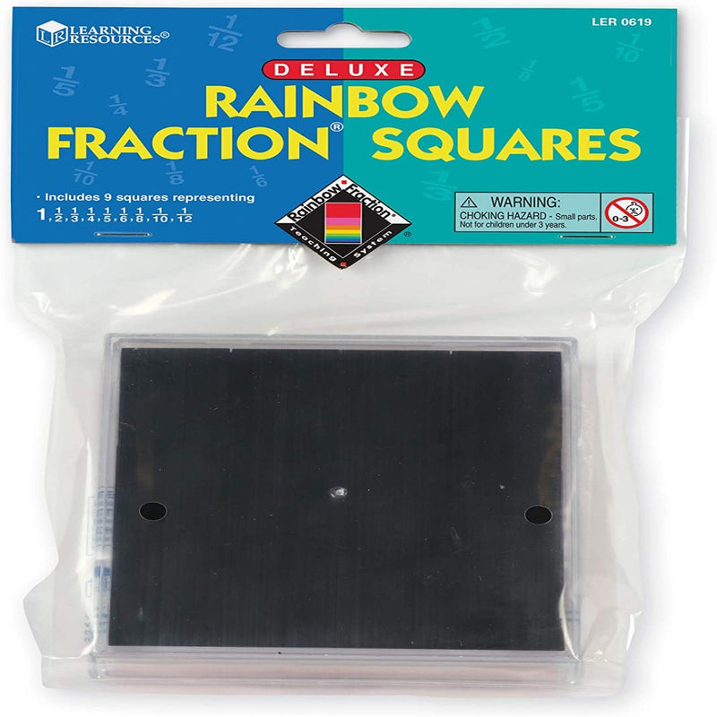 Learning Resources Deluxe Rainbow Fraction Squares