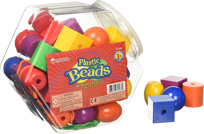 Learning Resources Plastic Lacing Beads