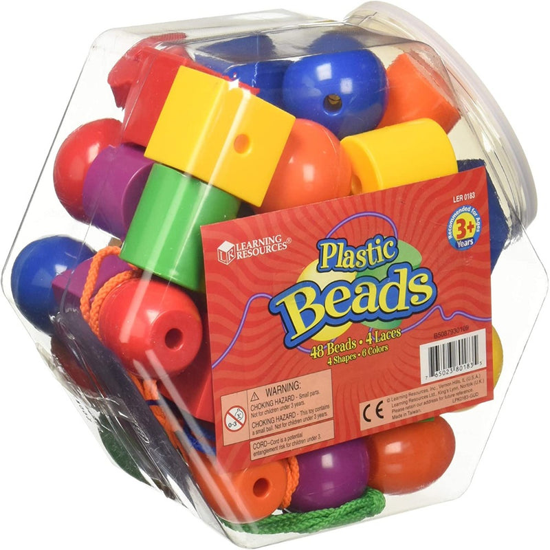 Learning Resources Plastic Lacing Beads
