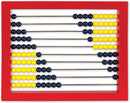 2-Color Desktop Abacus, Red Frame