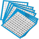 Laminated Hundred Boards, Dry Erase Counting Aid, Set of 10