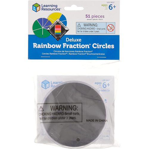Learning Resources Deluxe Rainbow Fraction Circles