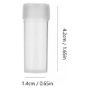 Pack of 25pcs Mini Plastic Vial Bottles