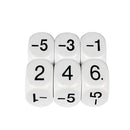 Negative Number Sum Dice Pack of twelve
