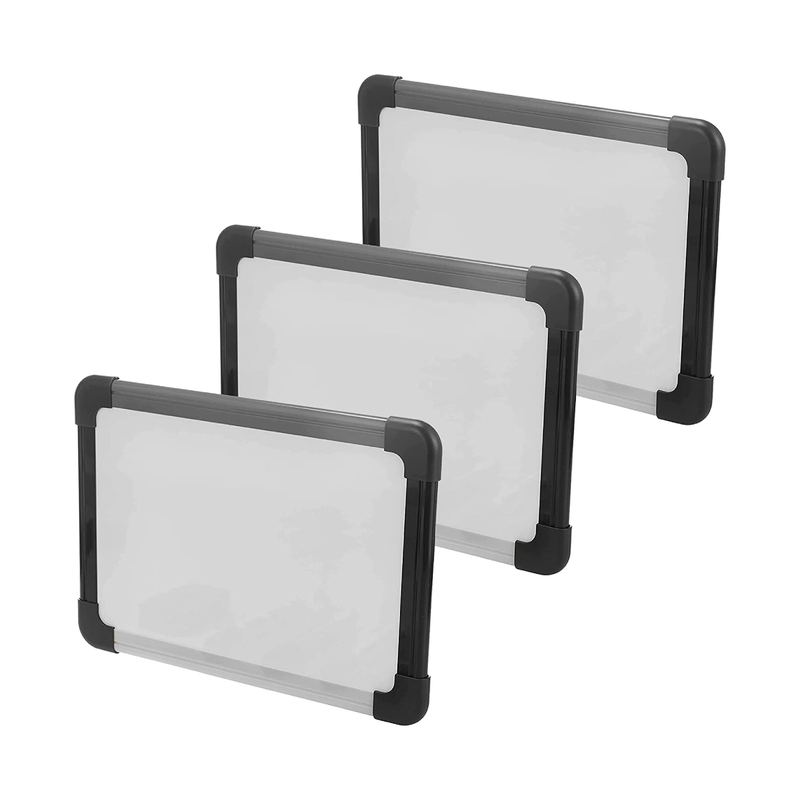 x Double Sided 2 in 1 Heavy Duty White Board Write On/Wipe Off on Front Surface & Cork Board on Backside