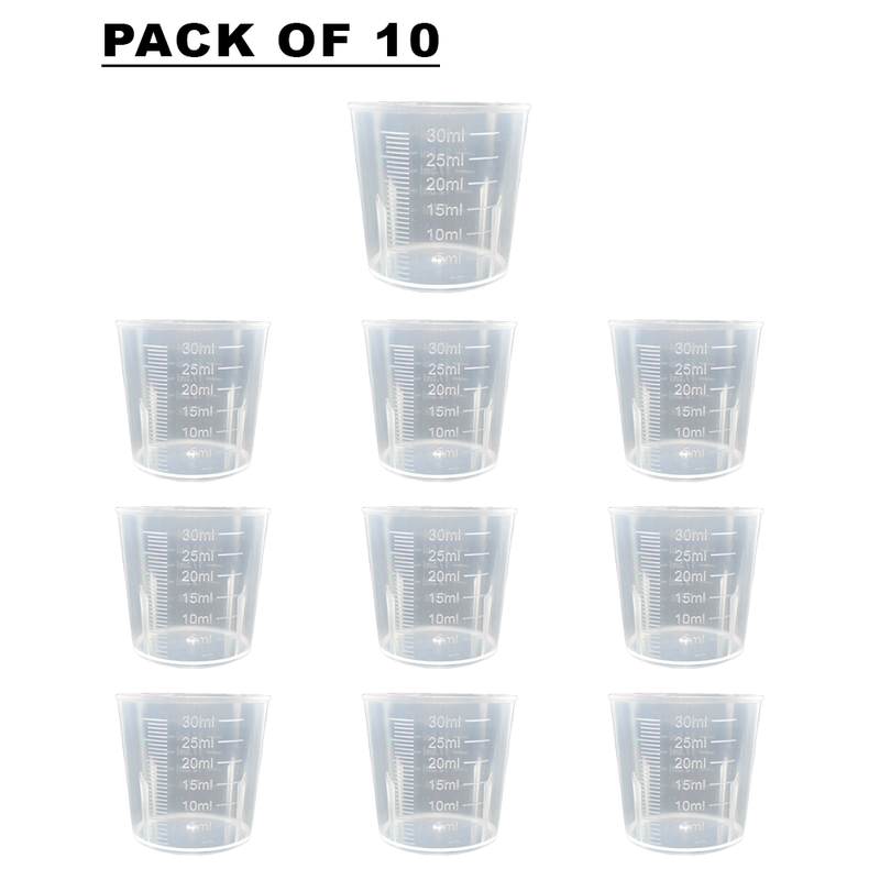 Set of 10 Reusable Medicine Cups